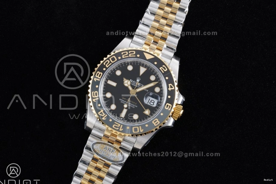Edition 126713 YG SS Bracelet GRNR Best Dial SH3285 New Black GMT-Master ARF Super on (Gain Clone II CHS 1:1 Weight) 0510